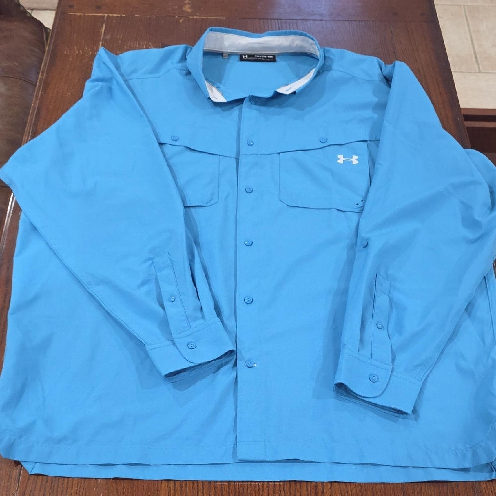 Under Armour Men's Light Blue Shirt Jacket